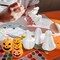 6 Pcs Halloween Ceramics to Paint Ceramics Pumpkin Boo Ghost Halloween Ready to Paint DIY Figurines